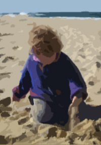 At the beach