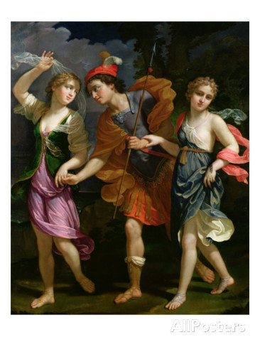 Theseus with Ariadne and Phaedra, obviously looking for trouble.